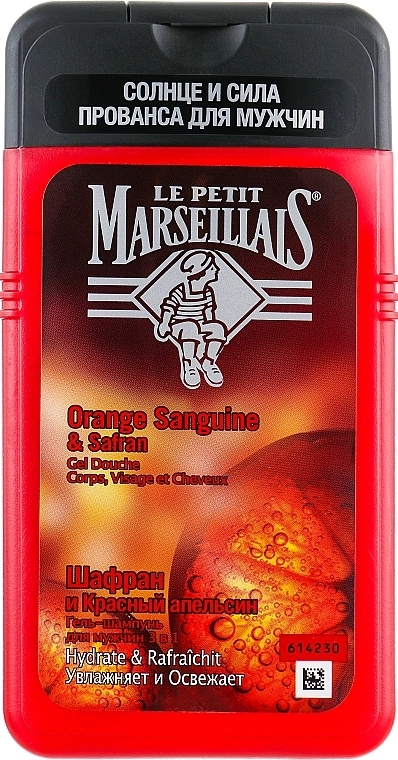 Le Petit Marseillais Гель-шампунь для чоловіків "Шафран і червоний апельсин" - фото N1
