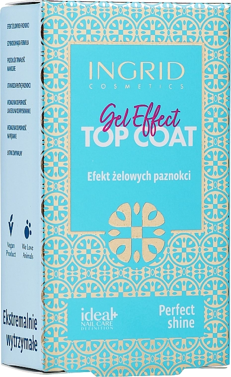 Ingrid Cosmetics Верхнє покриття з ефектом гелевих нігтів Gel Effect - фото N2