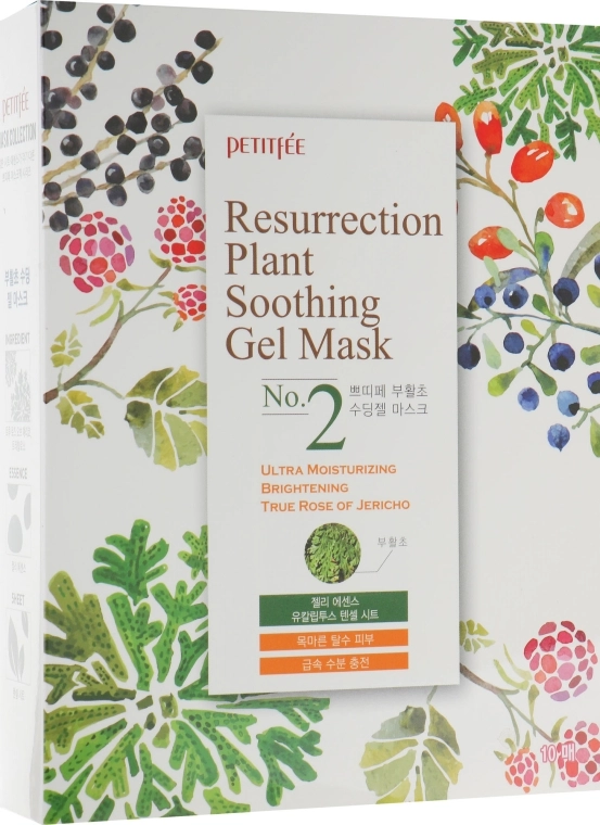 PETITFEE & KOELF Увлажняющая маска для лица для тусклой и уставшей кожи Resurrection Plant Soothing Gel Mask - фото N1