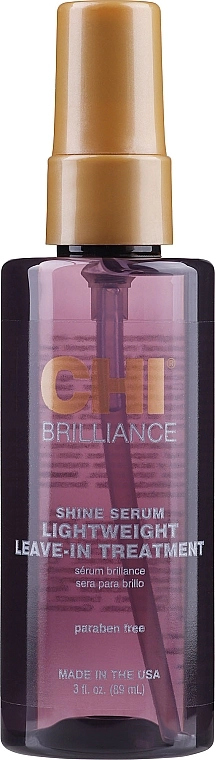 CHI Незмивна сироватка-шовк для волосся Deep Brilliance Shine Serum Light Weight Leave-In Treatment - фото N3