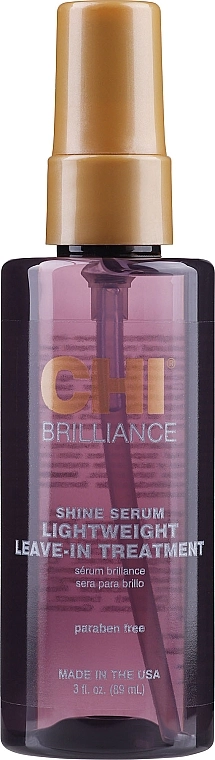 CHI Несмываемая сыворотка-шелк для волос Deep Brilliance Shine Serum Light Weight Leave-In Treatment - фото N3