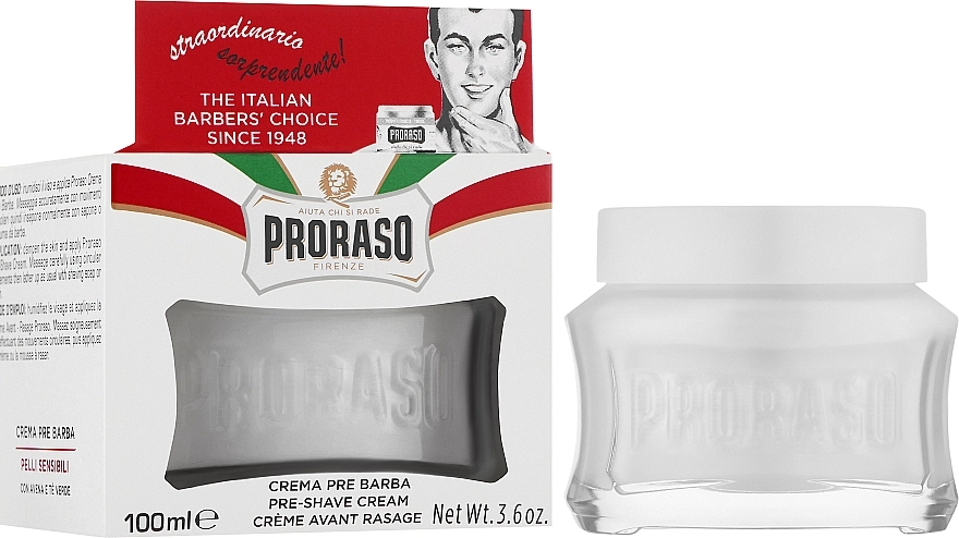 Proraso Крем до бритья для чувствительной кожи White Line Pre-Shaving Anti-Irritation Cream - фото N2