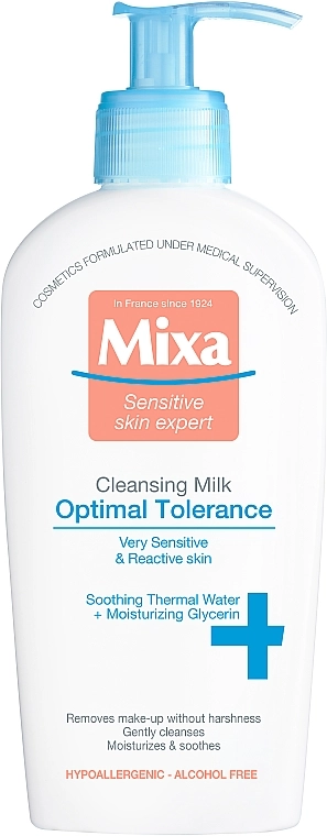 Mixa Молочко для зняття макіяжу Optimal Tolerance Cleansing Milk - фото N1