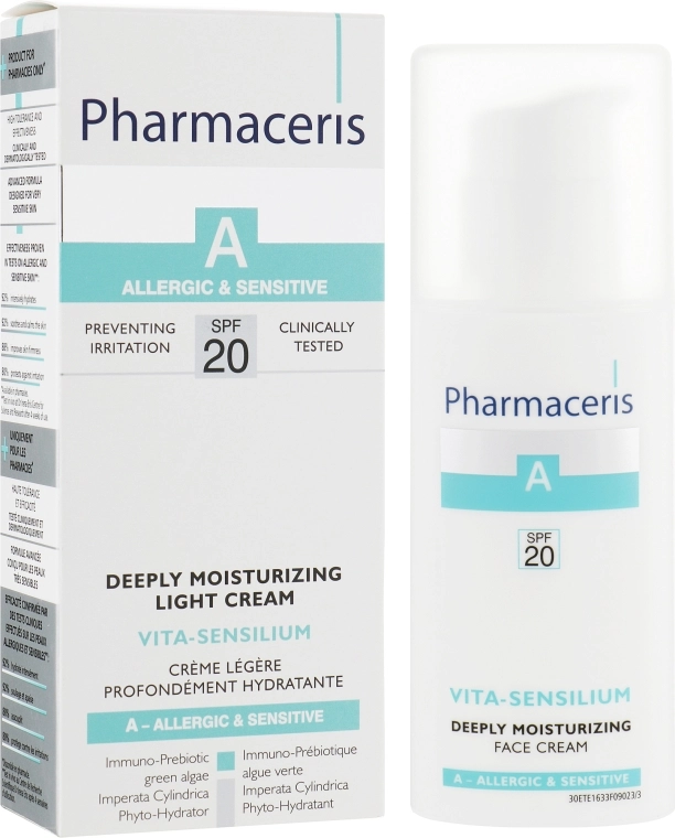 Pharmaceris Крем глубоко увлажняющий для лица A Vita Sensilium Deeply Moisturizing Cream - фото N2