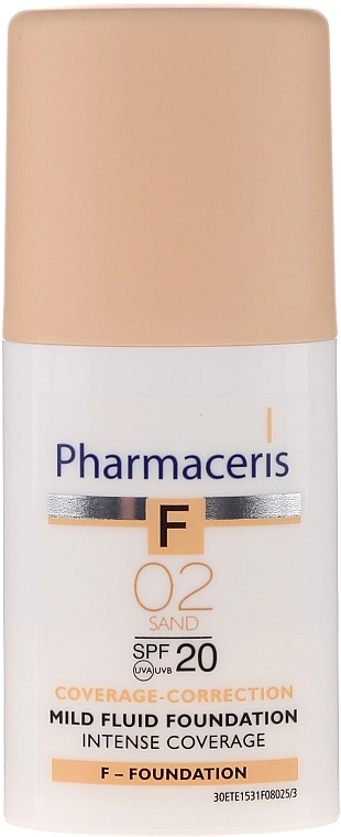 Pharmaceris F Intense Coverage Mild Fluid Foundation SPF20 F Intense Coverage Mild Fluid Foundation SPF20 - фото N4