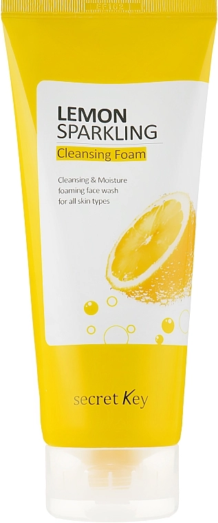 Пінка для вмивання з екстрактом лимона - Secret Key Lemon Sparkling Cleansing Foam, 200 мл - фото N2