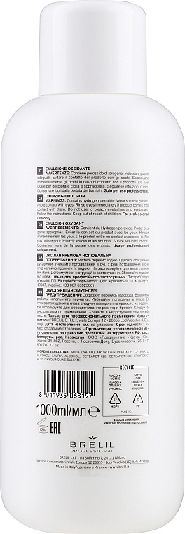 Brelil Окислювальна емульсія Professional Colorianne Oxilan Emulsione Ossidante Profumata 10 Vol - фото N2