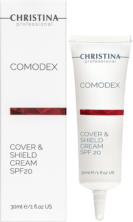 Захисний крем з тонуючим ефектом для обличчя - Christina Comodex Cover&Shield Cream SPF20, 30ml - фото N2