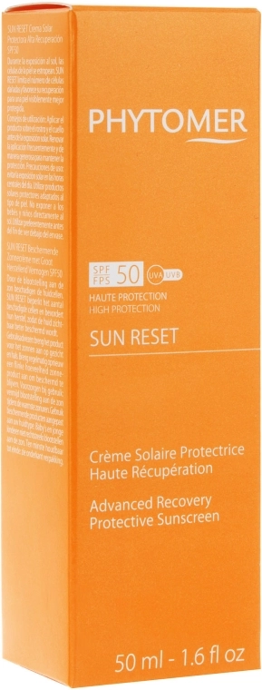 Сонцезахисний крем для обличчя та тіла - Phytomer Sun Reset Advanced Recovery Protective Sunscreen SPF50, 50 мл - фото N3