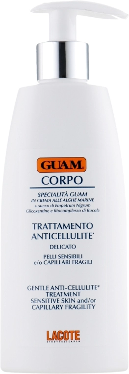 Guam Крем антицелюлітний для чутливої шкіри з крихкими капілярами Specialistica Gentle Anti-Cellulite Treatment - фото N2