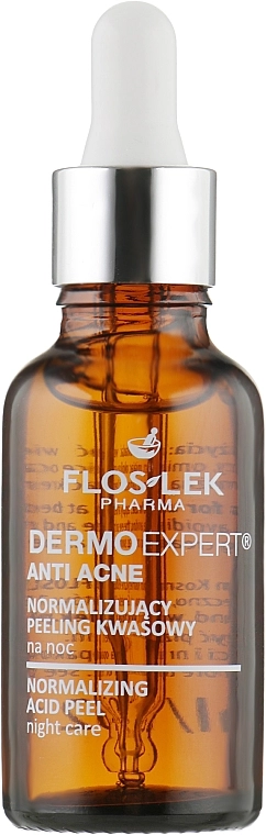 Floslek Нормалізуючий кислотний пілінг для жирної шкіри Dermo Expert Anti Acne Acid Peeling - фото N2