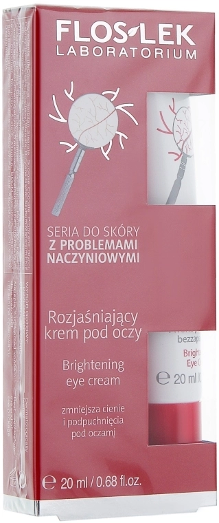 Floslek Освітлювальний крем для шкіри навколо очей Dilated Capillaries Line Brightening Eye Cream - фото N1