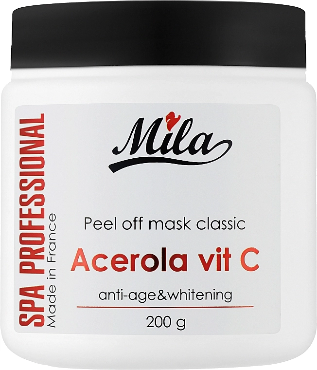 Mila Маска альгинатная классическая порошковая "Ацерола и витамин С" Mask Peel Off Acerola - фото N3