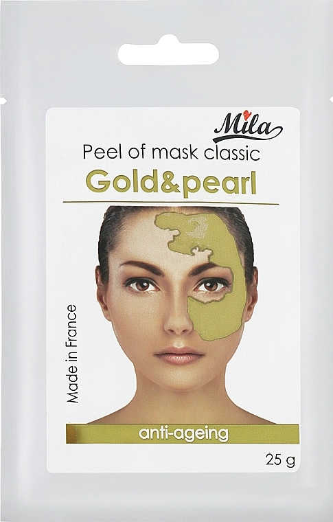 Mila Маска альгінатна класична порошкова "Золото і перли" Mask Peel Off Gold & Pearl - фото N1