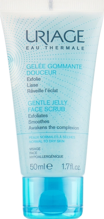 Uriage М'який скраб для обличчя Gentle Jelly Face Scrub - фото N1