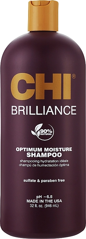 CHI Шампунь для пошкодженого волосся Deep Brilliance Optimum Moisture Shampoo - фото N1