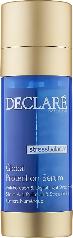 Declare Двухфазная защитная антистресс сыворотка комплексного действия Stress Balance Global Protection Serum - фото N1