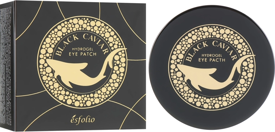 Esfolio Гидрогелевые патчи под глаза с черной икрой Black Caviar Hydrogel Eye Patch - фото N1