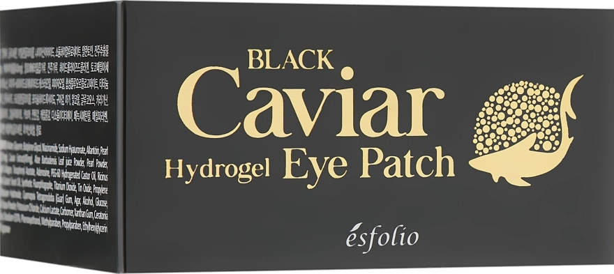 Esfolio Гидрогелевые патчи под глаза с черной икрой Black Caviar Hydrogel Eye Patch - фото N3