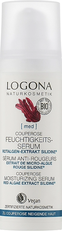 Logona Біо-сироватка зволожувальна від куперозу Feuchtigkeits Serum Silidine - фото N1