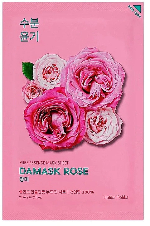 Holika Holika Тканевая маска "Дамасская роза" Pure Essence Mask Sheet Damask Rose - фото N4