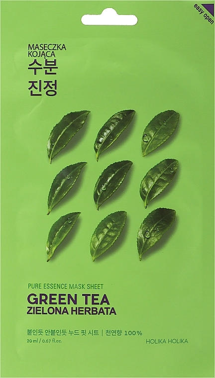 Holika Holika Тканинна маска "Зелений чай" Pure Essence Mask Sheet Green Tea - фото N1
