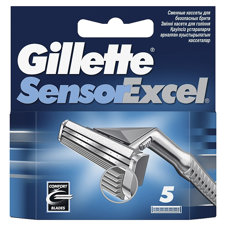 Gillette Змінні касети для гоління Sensor Excel - фото N3