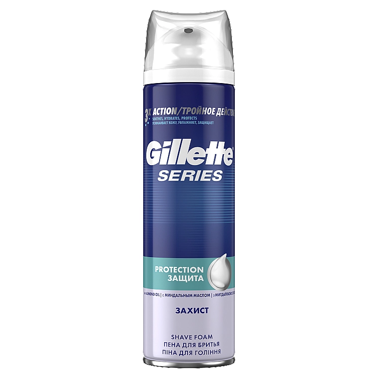 Gillette Пена для бритья "Защита" Series Protection Shave Foam For Men - фото N3