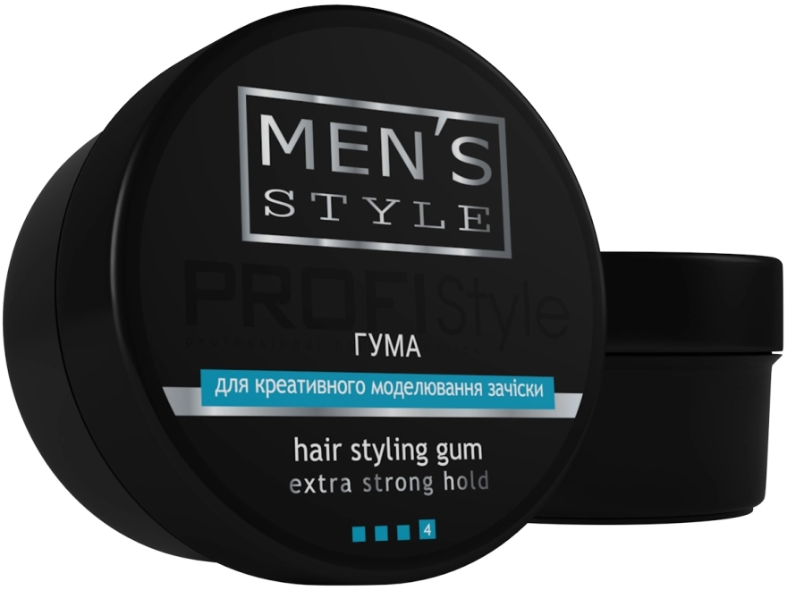 Profi Style Резина для креативного моделювання зачіски для чоловіків Men's Style Hair Styling Gum Extra Strong Hold - фото N1