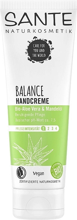 Sante Балансирующий крем для рук "Био-Алоэ и Миндаль" Balance Bio-Aloe Vera & Almond Oil Hand Cream - фото N1