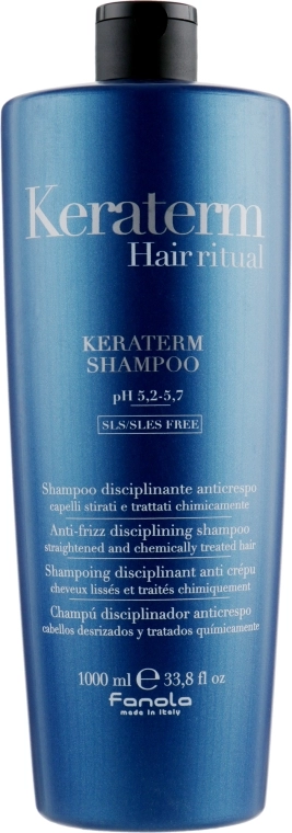 Fanola Шампунь для реконструкции поврежденных волос Keraterm Shampoo - фото N1