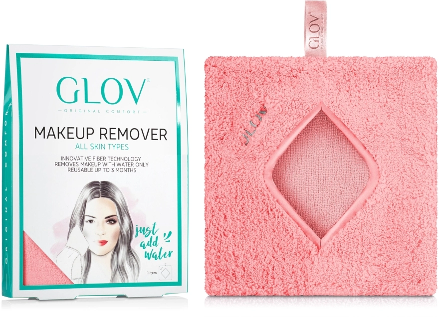 Glov Рукавичка для зняття макіяжу, персикова Comfort Makeup Remover - фото N1