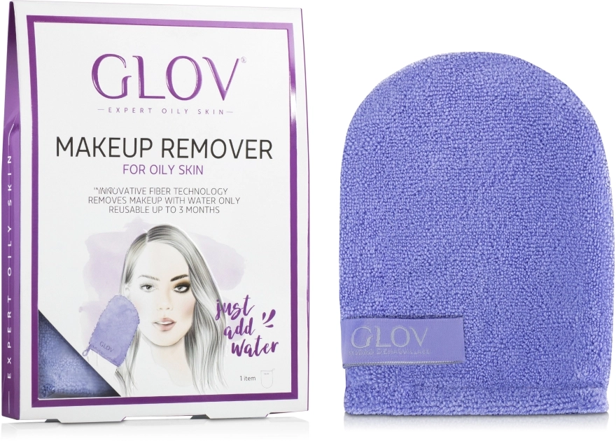 Glov Рукавичка для зняття макіяжу, фіолетова Expert Oily and Mixed Skin - фото N1