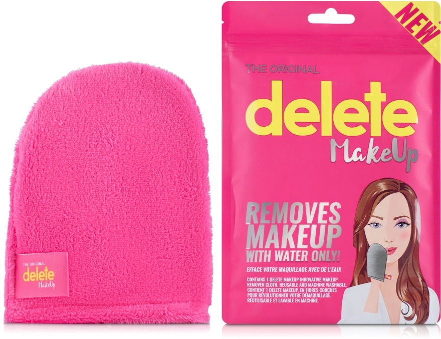 Glov Рукавичка для зняття макіяжу, рожева Glove Delete Makeup - фото N1