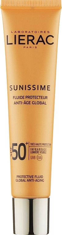 Lierac Сонцезахисний тонізувальний флюїд для обличчя SPF50 Sunissime Energizing Protective Fluid Global Anti-Aging - фото N1