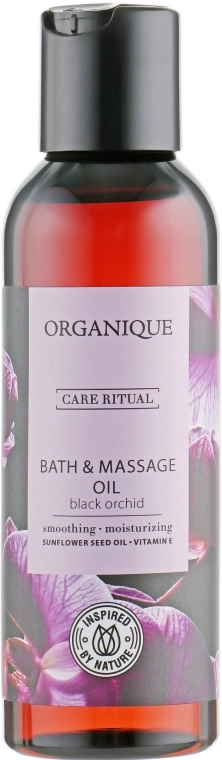 Organique Масло для ванни і масажу "Чорна орхідея" HomeSpa Bath & Massage Oil - фото N1