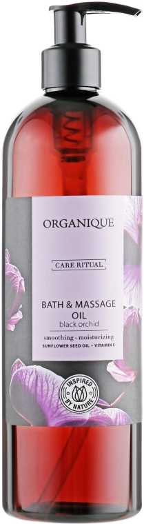 Organique Масло для ванни і масажу "Чорна орхідея" HomeSpa Bath & Massage Oil - фото N5