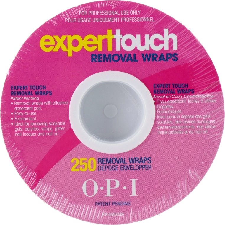 O.P.I Фольга-обгортка в рулоні. Expert Touch Removal Wraps Count Roll - фото N1