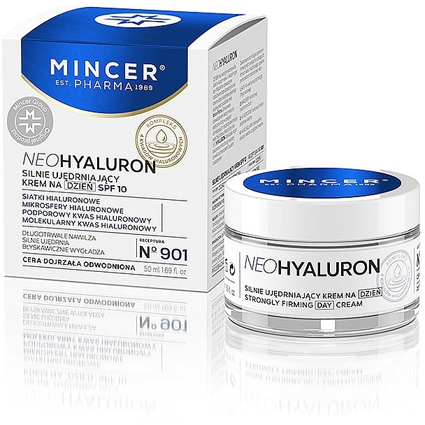 Mincer Pharma Дневной крем для возрастной и обезвоженной кожи Neo Hyaluron Cream № 901 - фото N1
