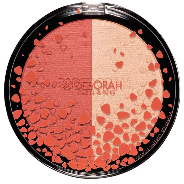 Deborah Duo Blush&Highlighter Design Компактные румяна-хайлайтер для лица - фото N1