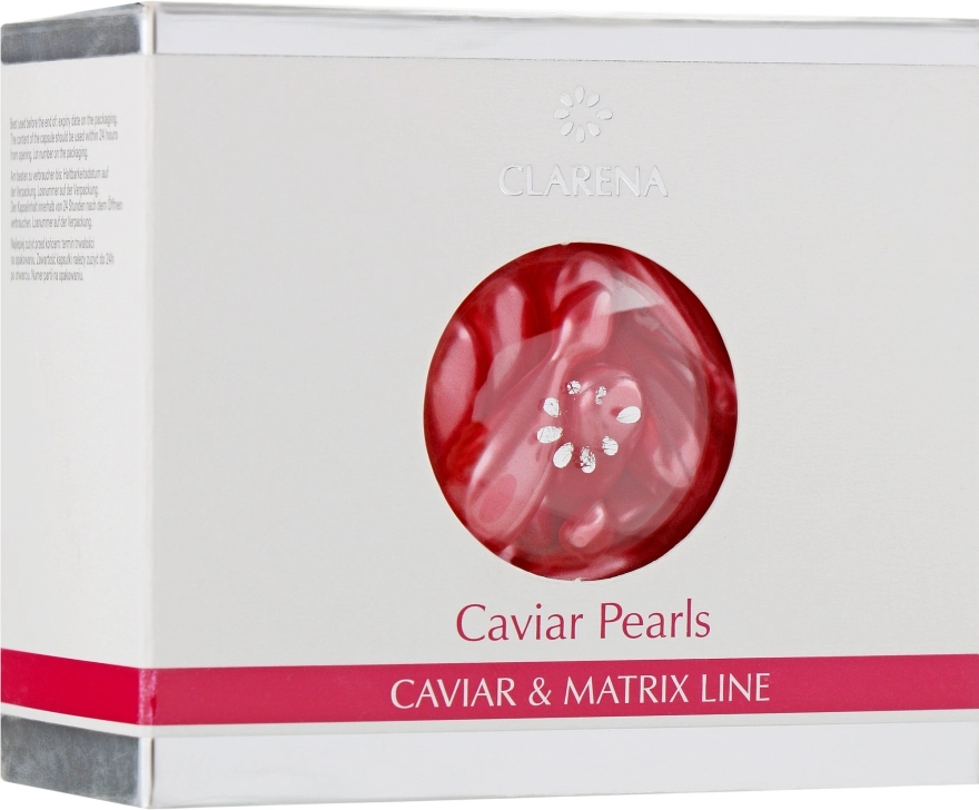 Clarena Жемчужины с экстрактом икры и шелка, омолаживающие Caviar Silk Pearls - фото N1