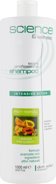 Dott. Solari Тропический шампунь для ежедневного применения Science & Welness Tropical Shampoo For Daily Use - фото N1