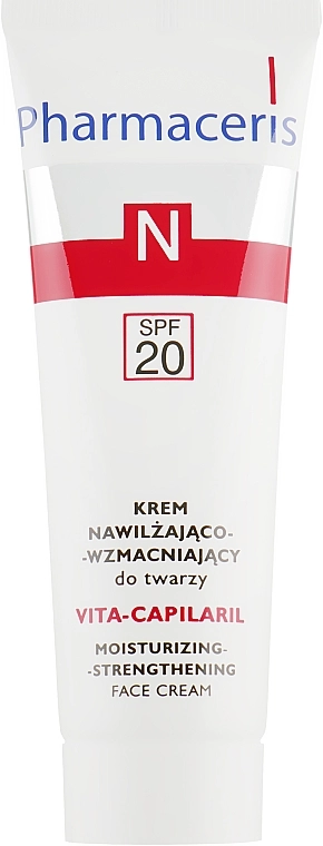 Pharmaceris Крем увлажняющий с укрепляющим эффектом для лица N Vita Capilaril Moisturizing-Strengthening Face Cream SPF20 - фото N1