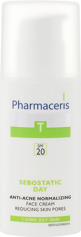 Pharmaceris Нормалізуючий матуючий крем T Sebostatic Normalizing Matifying Anti-Acne Cream SPF20 - фото N1