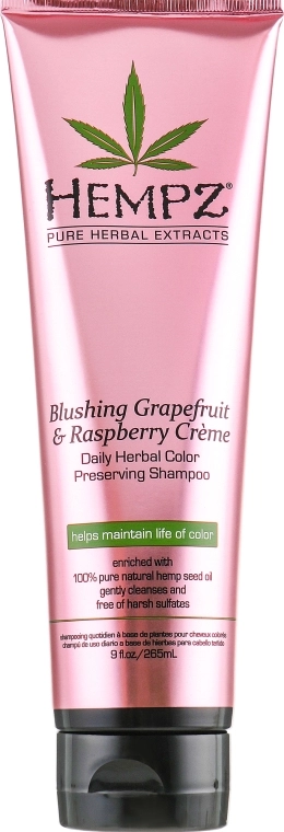 Hempz Шампунь "Грейпфрут і малина" для збереження кольору та блиску фарбованого волосся Blushing Grapefruit & Raspberry Creme Shampoo - фото N1