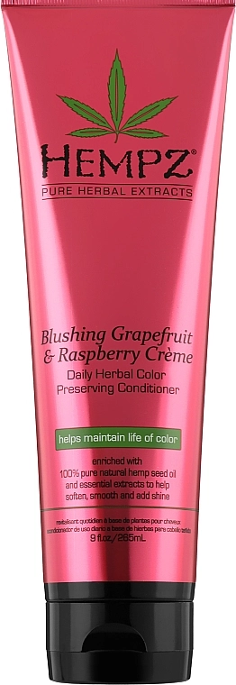Hempz Кондиціонер "Грейпфрут і малина" для збереження кольору та блиску фарбованого волосся Blushing Grapefruit & Raspberry Creme Conditioner - фото N1