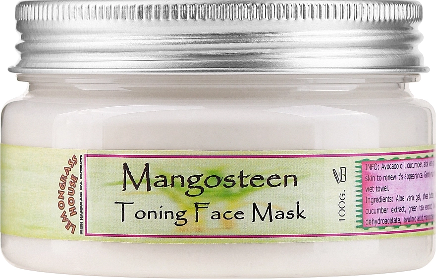 Lemongrass House Маска для обличчя "Мангостин" Mangosteen Toning Face Mask - фото N1