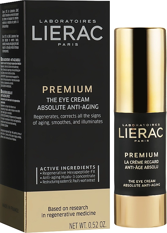 Lierac Крем-мультикоректор для контуру очей Premium Eyes The Eye Cream Absolute Anti-Aging - фото N2