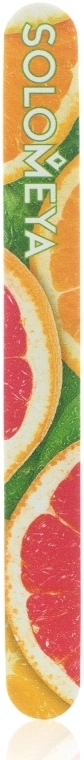 Solomeya Пилка для нігтів "Грейпфрутовий фреш", 180/220 грит Grapefruit Fresh Nail File - фото N1