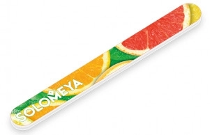 Solomeya Пилка для нігтів "Грейпфрутовий фреш", 180/220 грит Grapefruit Fresh Nail File - фото N3